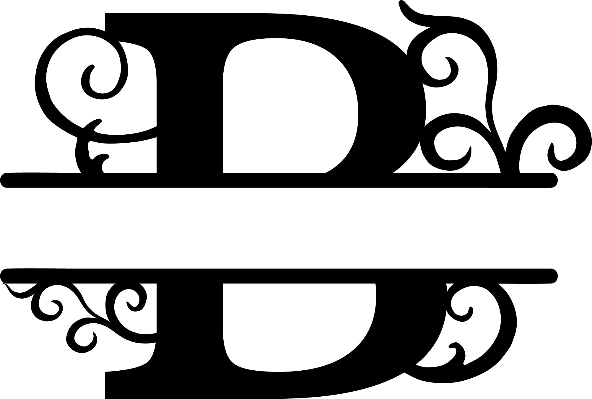 Initial Letter Metal Monogram