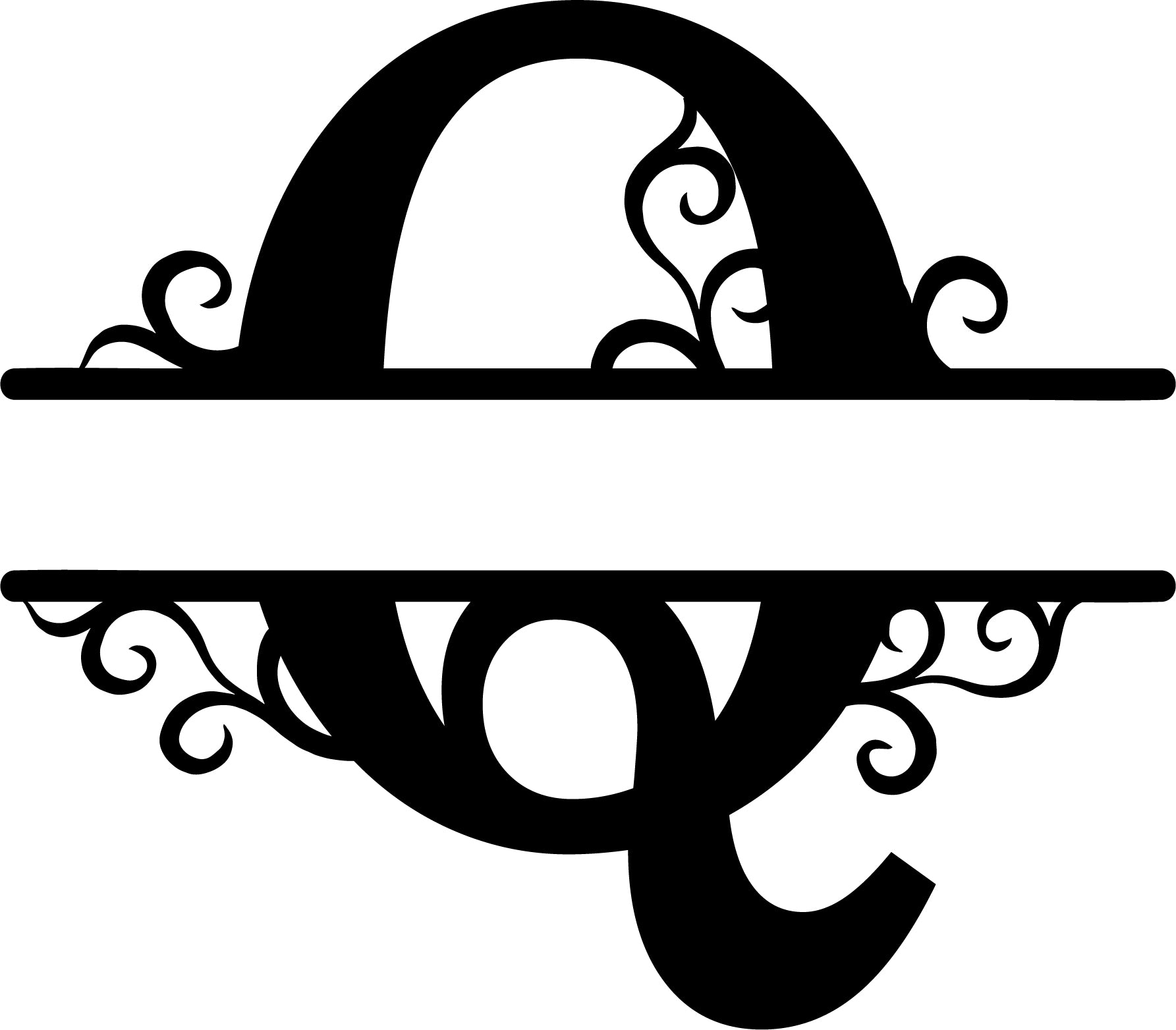 Initial Letter Metal Monogram