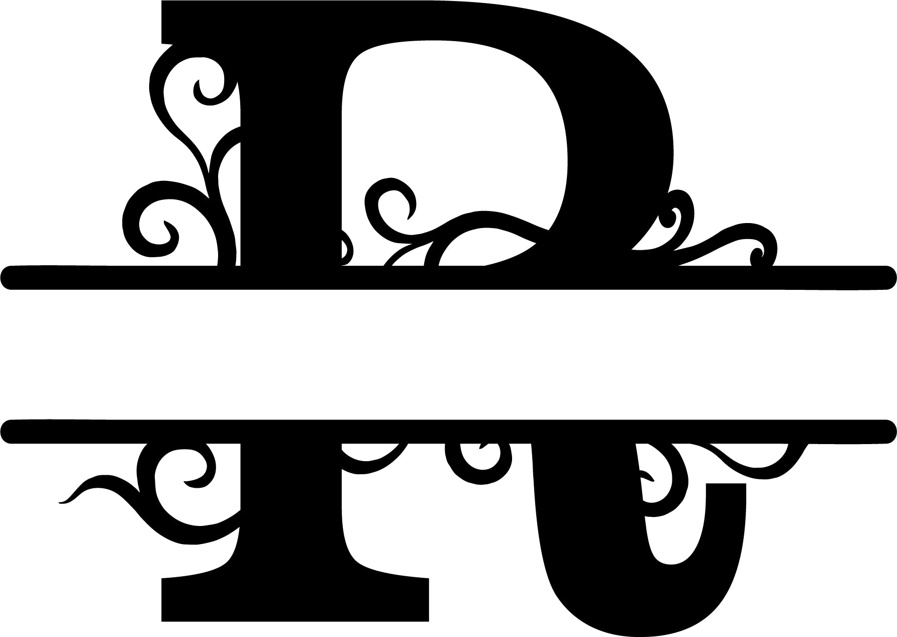 Initial Letter Metal Monogram
