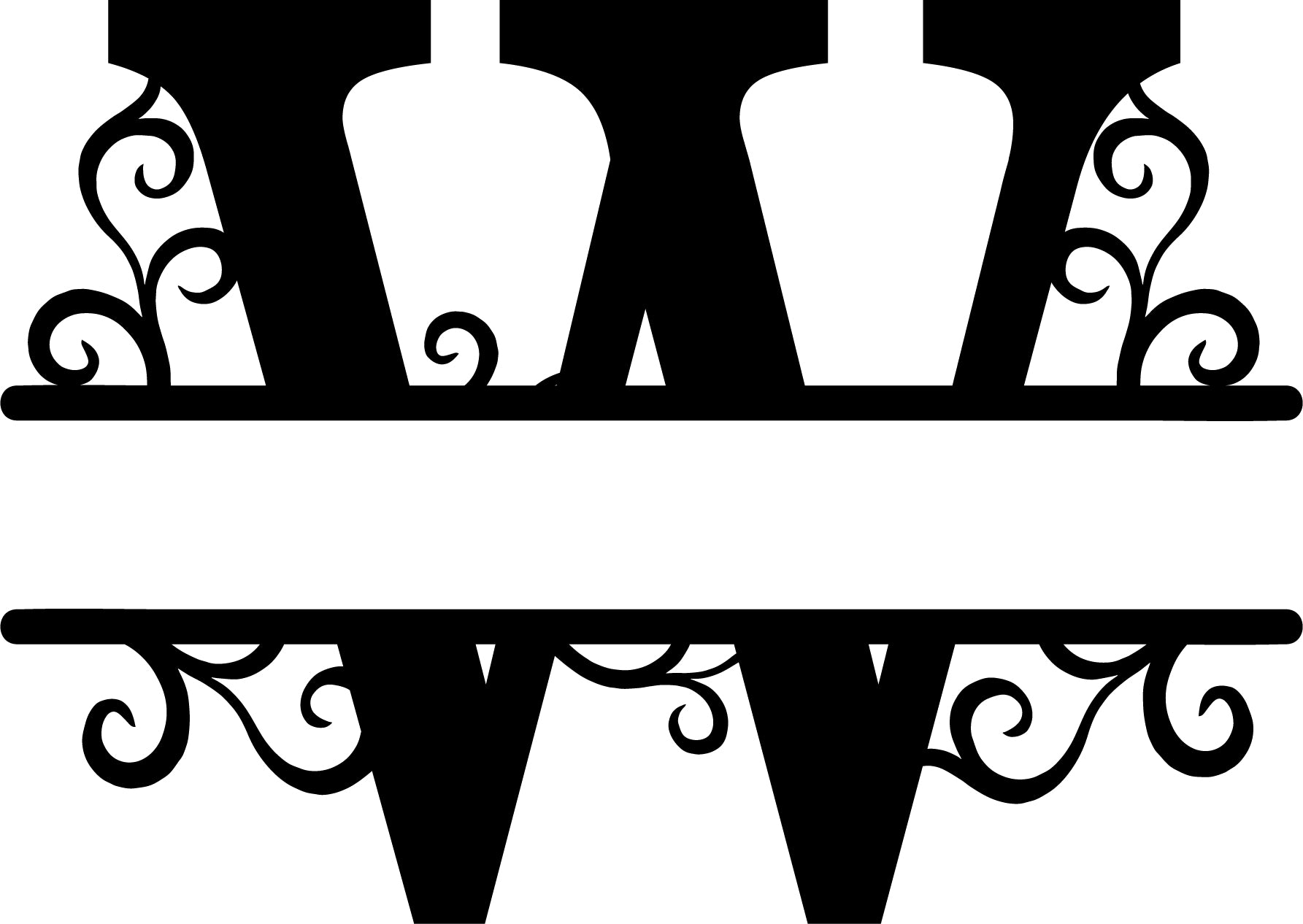 Initial Letter Metal Monogram